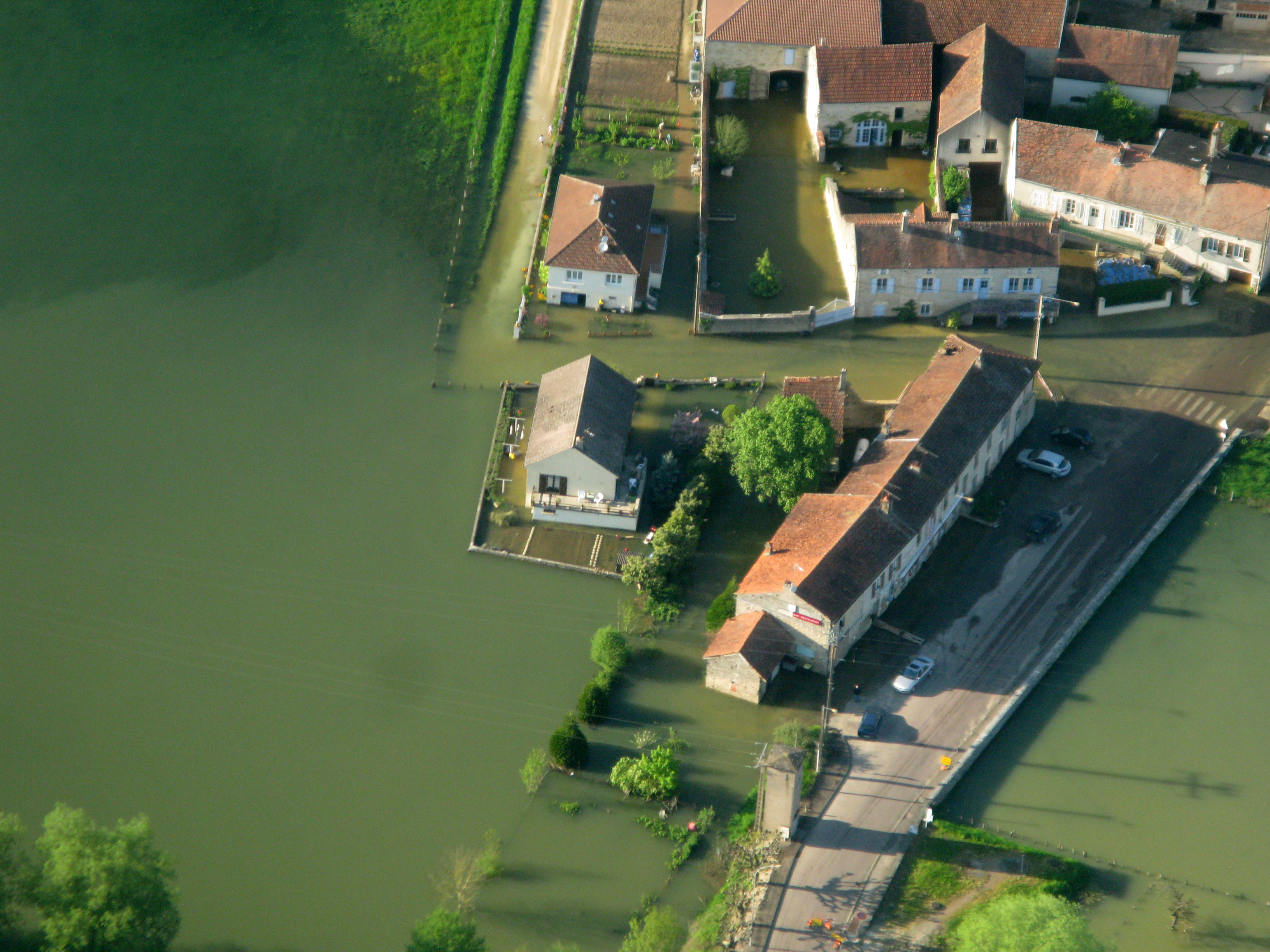 Crue de la Brenne, en mai 2013, à Saint-Rémy en Côte d'Or